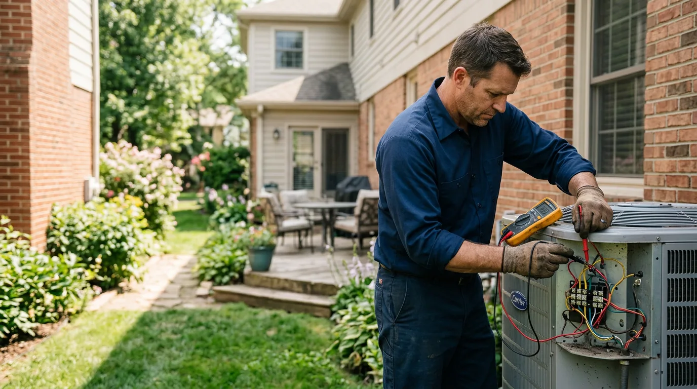 HVAC technician working near Maybell, CO